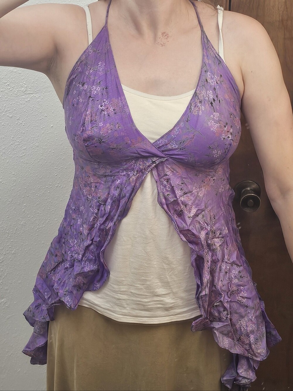 Y2k Purple Fairy Halter Top